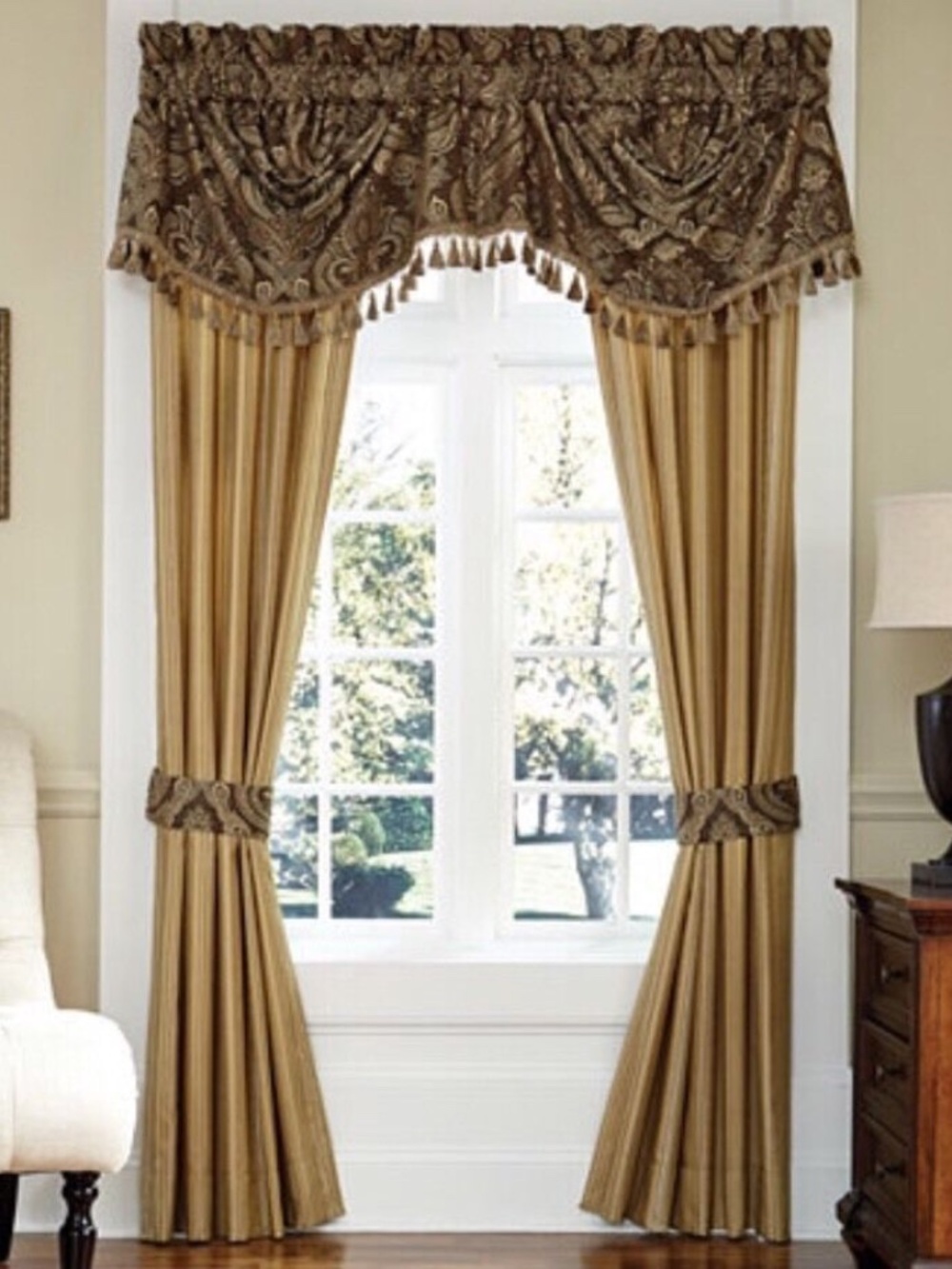 CROSCILL Estate ASHFIELD Window PANELS Size 82 x84" NEW Set Of 2 Lined